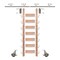 Meadow Lane Ladder 92 in. Pre-Finished Oak Satin Nickel Hook with 8 ft. Rail Kit EG.300-92RO-08.02-PF - alternate 1